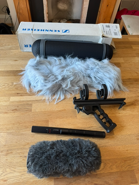 MKH60 mic and accessories laid out